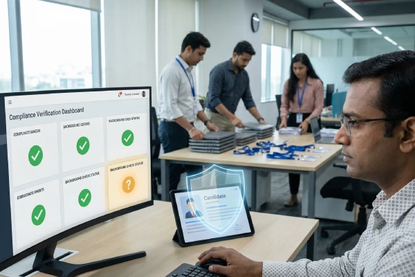 The image represents how companies do the process of pre-onboarding.